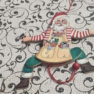 Festive  Vintage Santa Claus Ornament